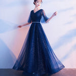 Elise Robertson | Sparkle Tulle A-line Maxi Gown For Women