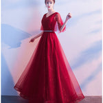 Elise Robertson | Sparkle Tulle A-line Maxi Gown For Women