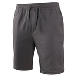 Men's Cotton Linen Shorts | Lightweight Breathable Summer Essential | Classic Solid Style