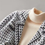 Valencia Houndstooth Knit Jacket