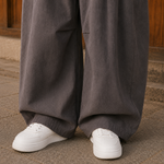 Wide-Leg Balloon Trousers