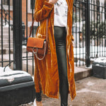 Velvet Kimono Coat