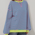 ROXANNE™ - Striped Oversized Sweatshirt