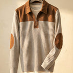 Lorenzo Cotton Rib-Knit Quarter-Zip