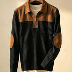 Lorenzo Cotton Rib-Knit Quarter-Zip