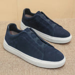 Alberto Leather Slip-On Sneakers