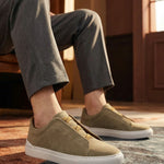 Alberto Leather Slip-On Sneakers