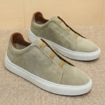 Alberto Leather Slip-On Sneakers