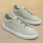Alberto Leather Slip-On Sneakers