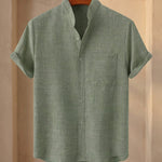 Ignacio Cotton Linen Short-Sleeve Shirt