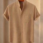 Ignacio Cotton Linen Short-Sleeve Shirt