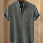 Ignacio Cotton Linen Short-Sleeve Shirt