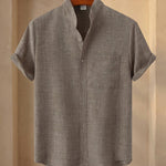 Ignacio Cotton Linen Short-Sleeve Shirt