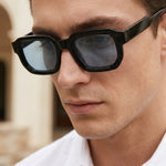 Lucio Square-Frame Sunglasses