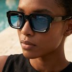 Lucio Square-Frame Sunglasses