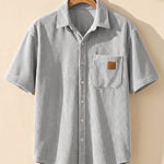 Massimo Corduroy Short-Sleeve Shirt