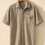 Massimo Corduroy Short-Sleeve Shirt