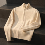 Angelo Cashmere Zip Cardigan
