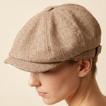 Virgilio Textured Woven Newsboy Cap