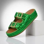 Odette Sequin Suede Sandals