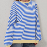 ROXANNE™ - Striped Oversized Sweatshirt
