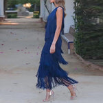 Georgia King | One-Shoulder Tassel Maxi Dress For Women