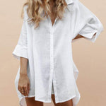 Zeagoo Shirts Casual Button Down Tunics Tops Beach Swimsuit Coverups for Women Casual Loose Business Casual 2026 | Under