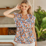 Shirts Short Sleeve Loose T Shirt Blouses - Zeagoo (Us Only)