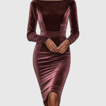 AVALANCHE | LUXURIOUS VELVET BODYCON DRESS