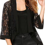 Zeagoo Women's 3/4 Sleeve Sheer Cardigan