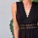 Léonie™ Elegant Lace V-Neck Dress