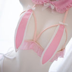 Blush Bunny Ears Lingerie