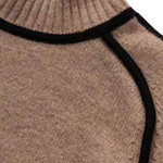 MARIEL | STRIPED TURTLENECK KNIT SWEATER
