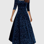 VESPERA | GRACEFUL FLORAL MIDI DRESS