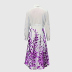 MARLOW | GARDEN-PRINT LONG SLEEVE MAXI DRESS