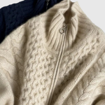 EVARINE | CABLE-KNIT CARDIGAN