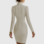 Harriet | Hourglass Leather Mini Dress