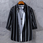 Arden Stripe Three Quarter Sleeve Shirt