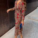 Arielle - Boho Luxe Wrap Dress Casual Chic Blend