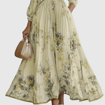 ROWELLA | ELEGANT PLEATED MAXI DRESS