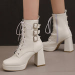Vixen Platform Buckle Boots