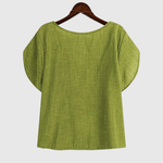 MARCELLINE | ASYMMETRICAL NECKLINE BLOUSE