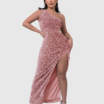 Lillian | Luxe One-Shoulder Evening Dress