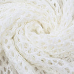 White Crochet Knit Fringed Poncho Beach Cover Up