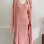 Zeagoo Women's Casual Knitted Cardigan And Sweater Dress Two-Piece Set