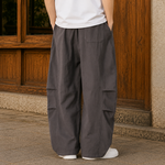 Wide-Leg Balloon Trousers