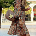Charlotte Turner | Printed Boho Midi Dress For Women
