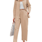 Linen Shirts Loose Long Pants Beach Outfits - Zeagoo (Us Only)