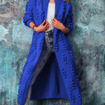 Zeagoo Women's Ankle Length Women Cardigan Sweaters Trendy Drum Wave Knitted Jacket