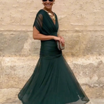 Eleanor Grace V-Neck Maxi Dress